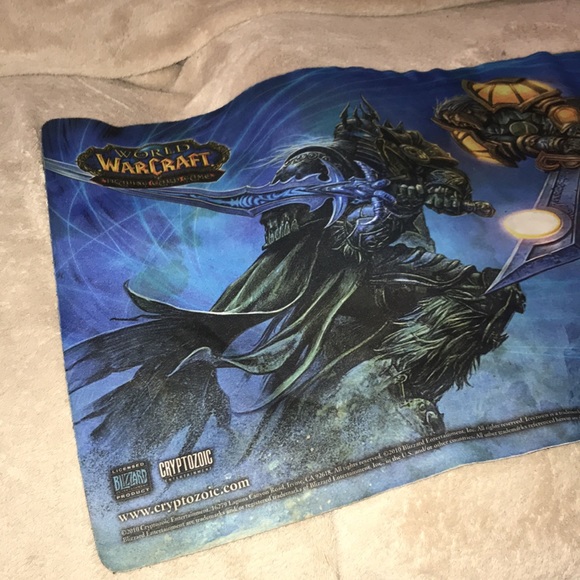 2010 Blizzard entertainment world of Warcraft TCG Scourgewar Icecrown mat 💕 - Picture 3 of 4